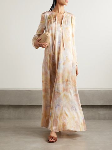 Zimmermann Balance printed silk crepe de chine maxi dress