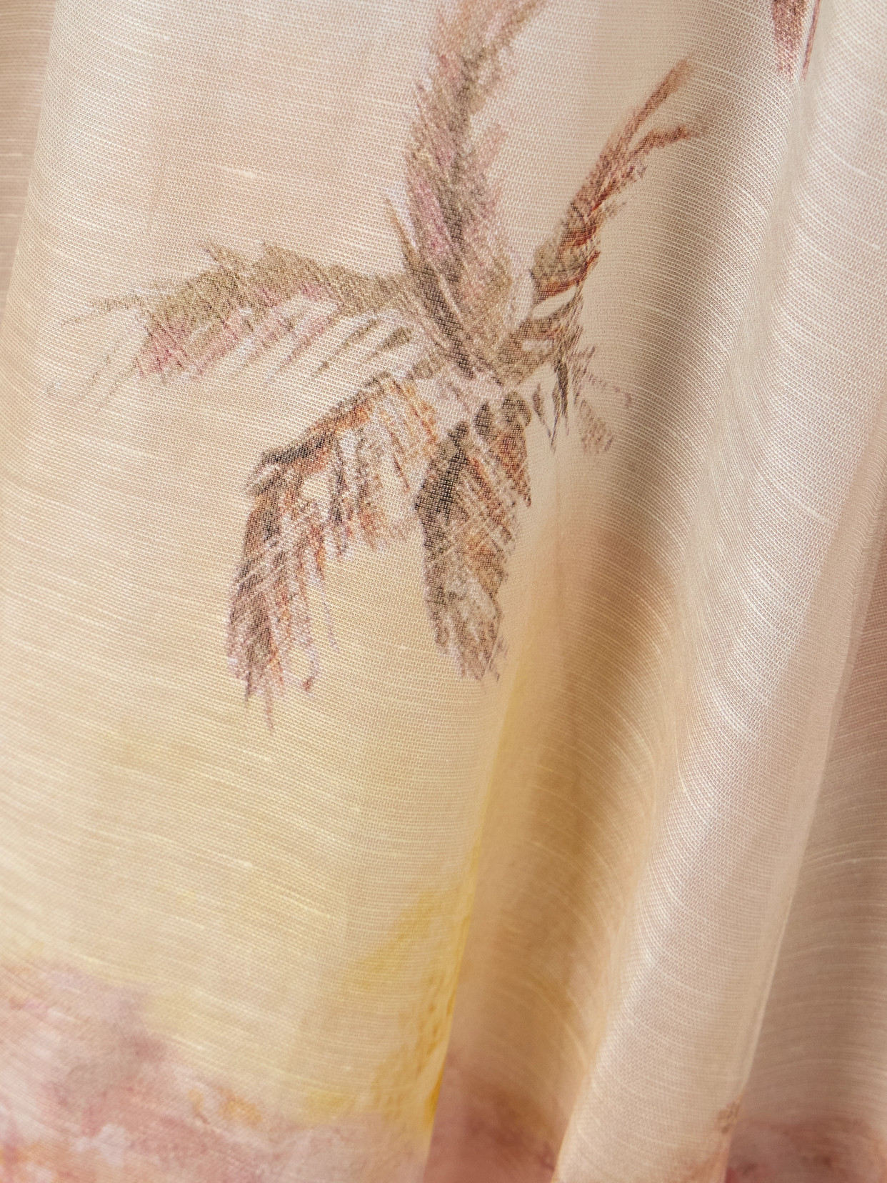 Zimmermann Illuminate Printed Maxi Skirt In Grau