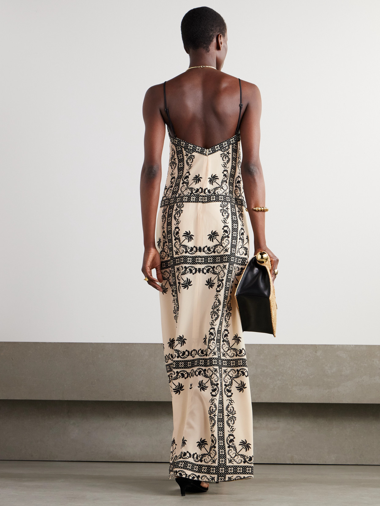 Johanna Ortiz Reinvention Sleeveless Silk Maxi Dress In Off-white