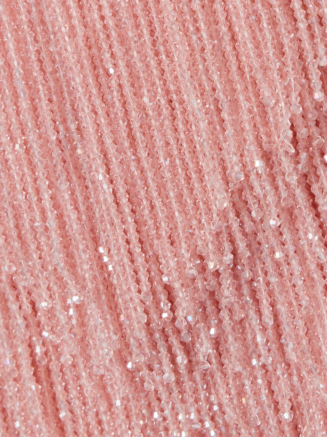 Wiederhoeft Fringed Beaded Silk-satin Mini Skirt In Pink