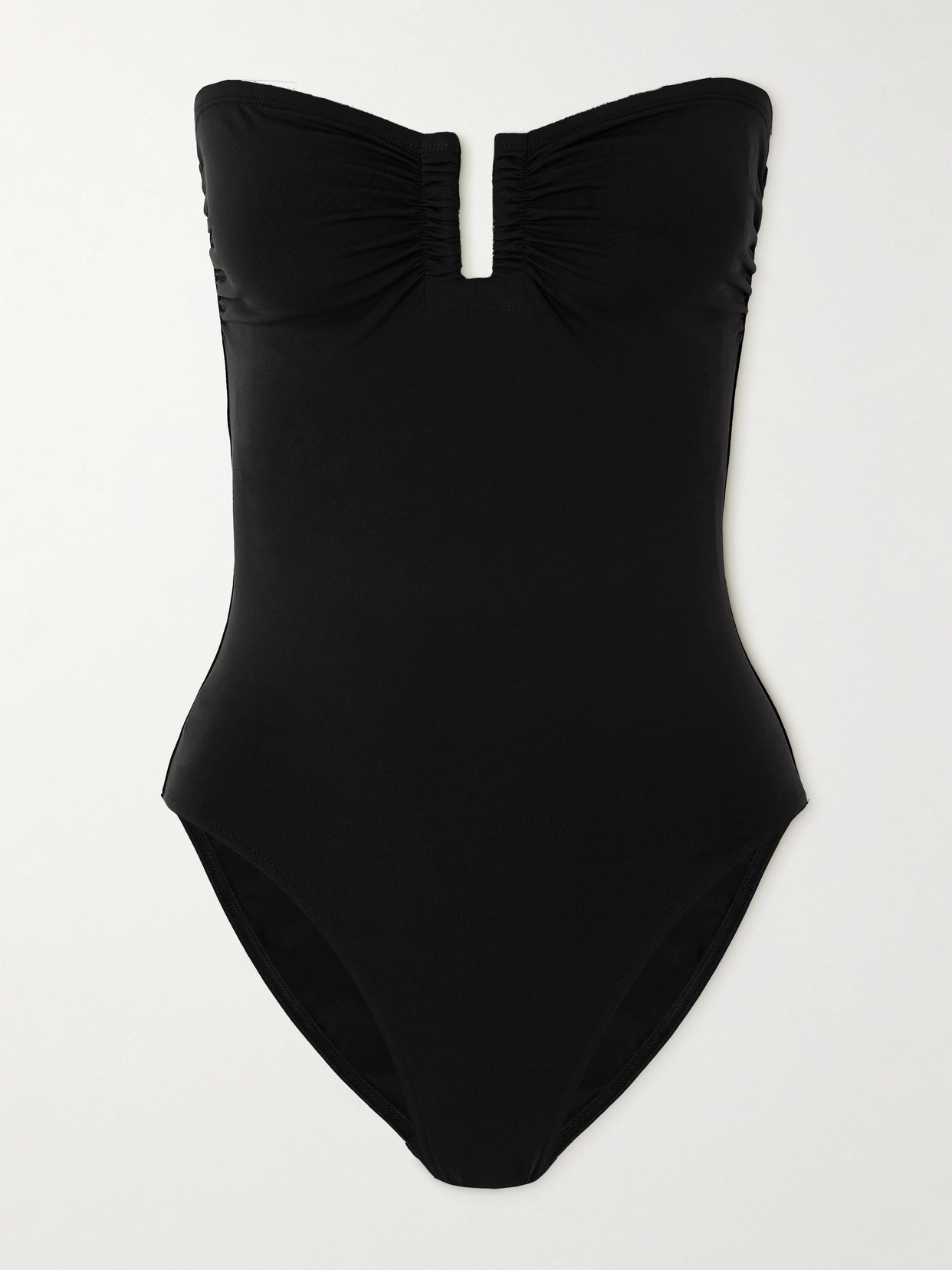 Eres Cassiopee Black One-piece Swimsuit With Back Neckline In Tech Fabric Woman In Black