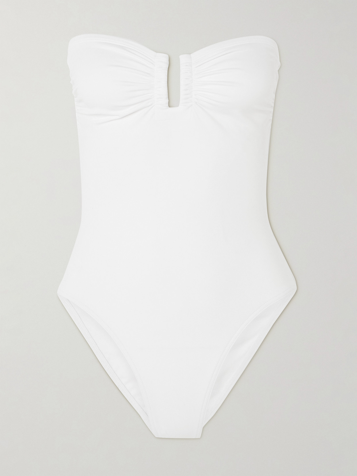 Eres Les Essentiels Cassiopée Bandeau Swimsuit In White