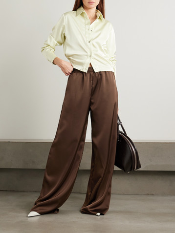 16Arlington Argo satin wide-leg pants