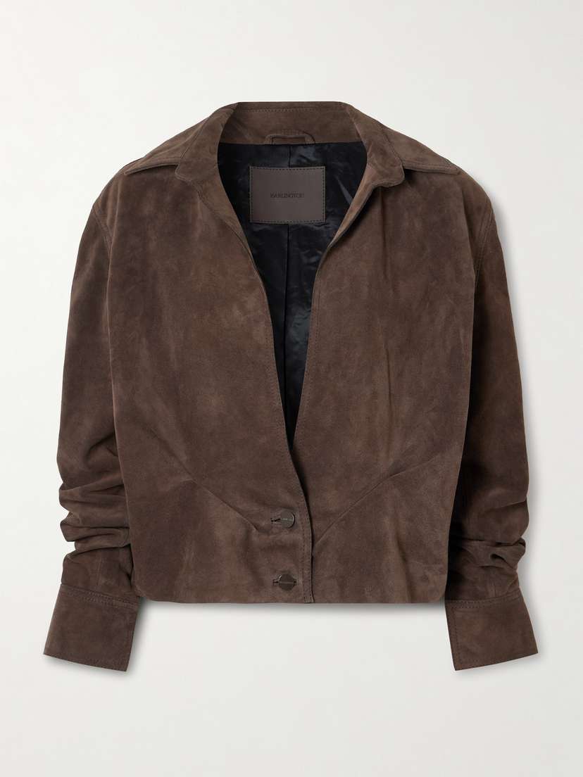 16Arlington Erco Cropped Suede Jacket