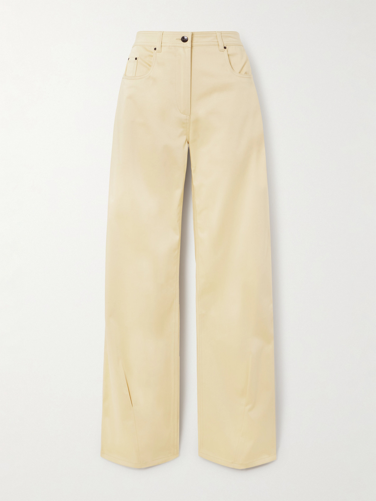 16arlington Armine Cotton-blend Straight-leg Pants In Yellow