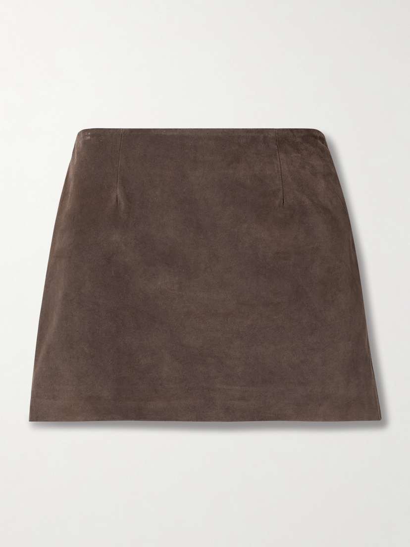 16Arlington Haile Suede Mini Skirt