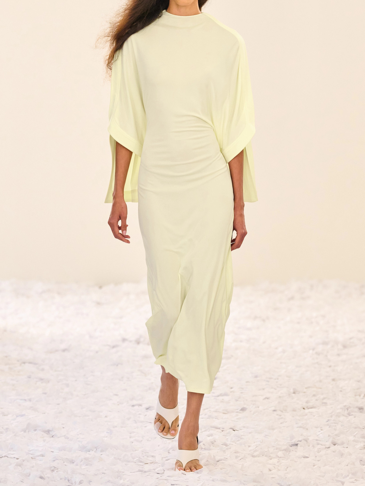 16arlington Catius Open-back Jersey Maxi Dress In Yellow