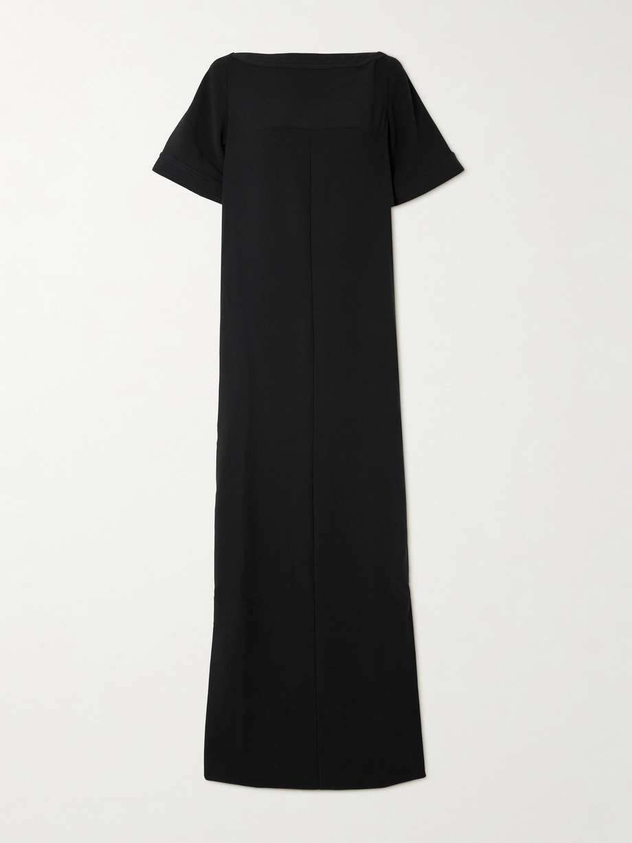 clelia open-back crepe gown