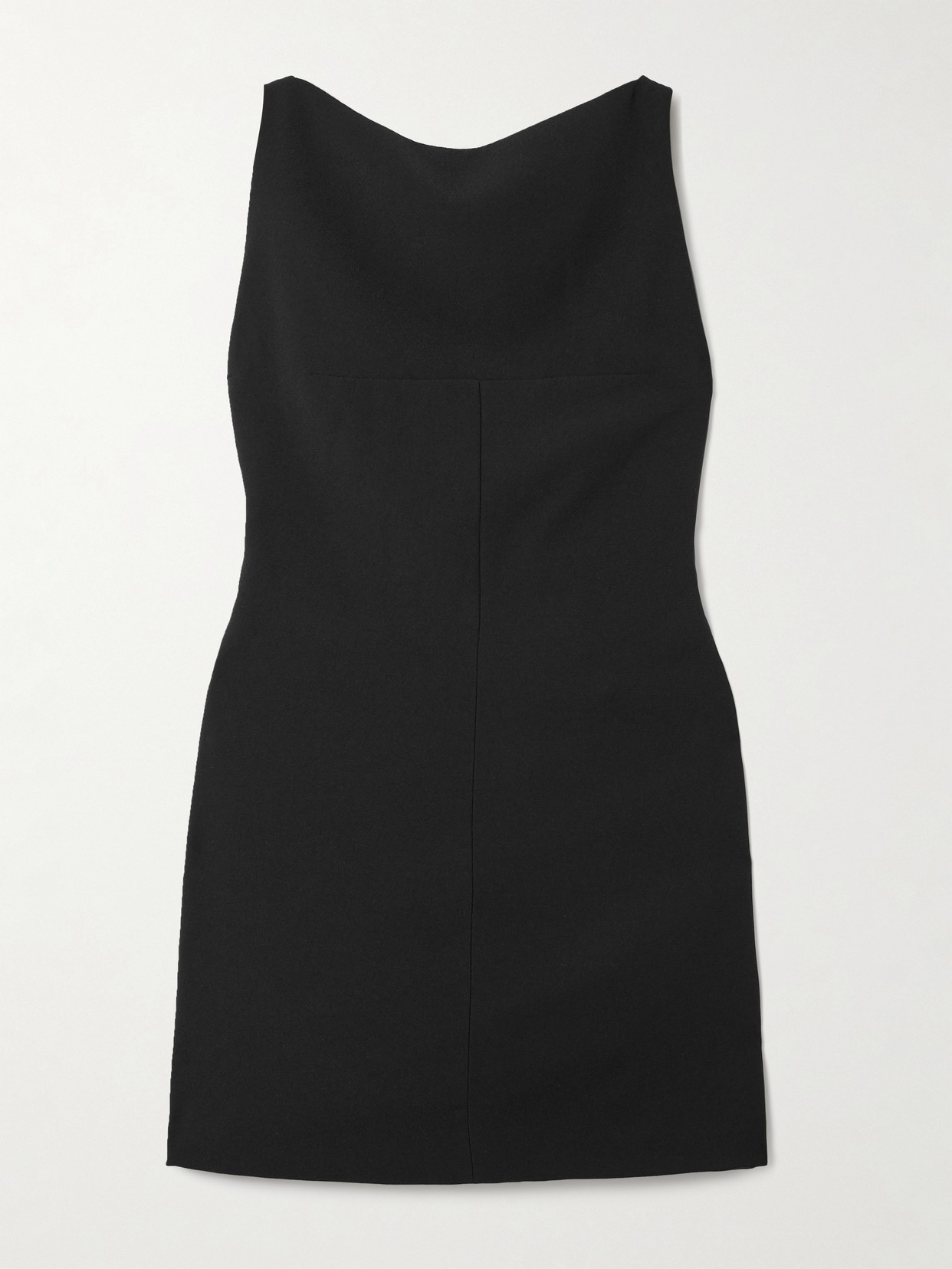16arlington Alessa Open-back Crepe Mini Dress In Black