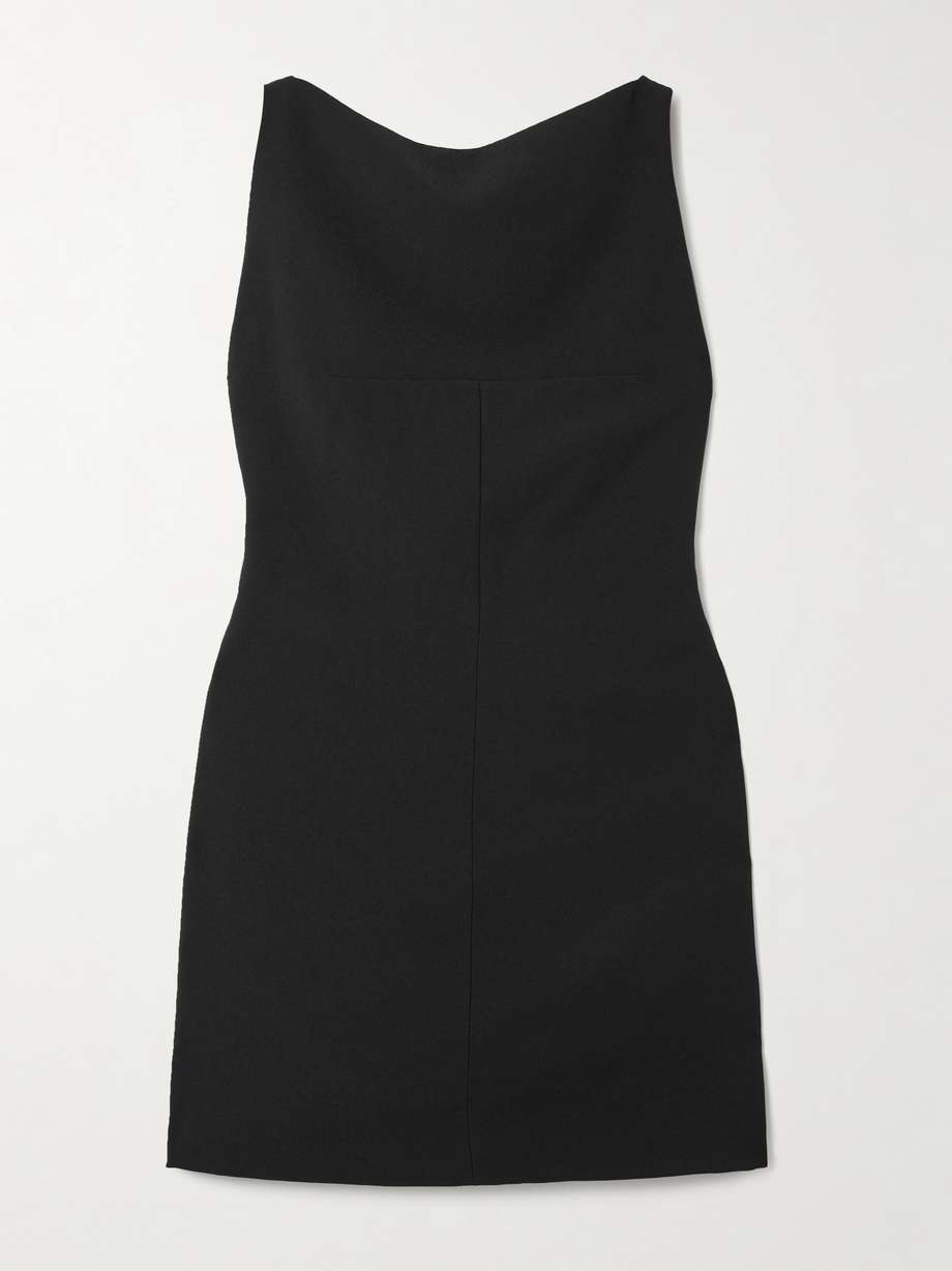 alessa open-back crepe mini dress