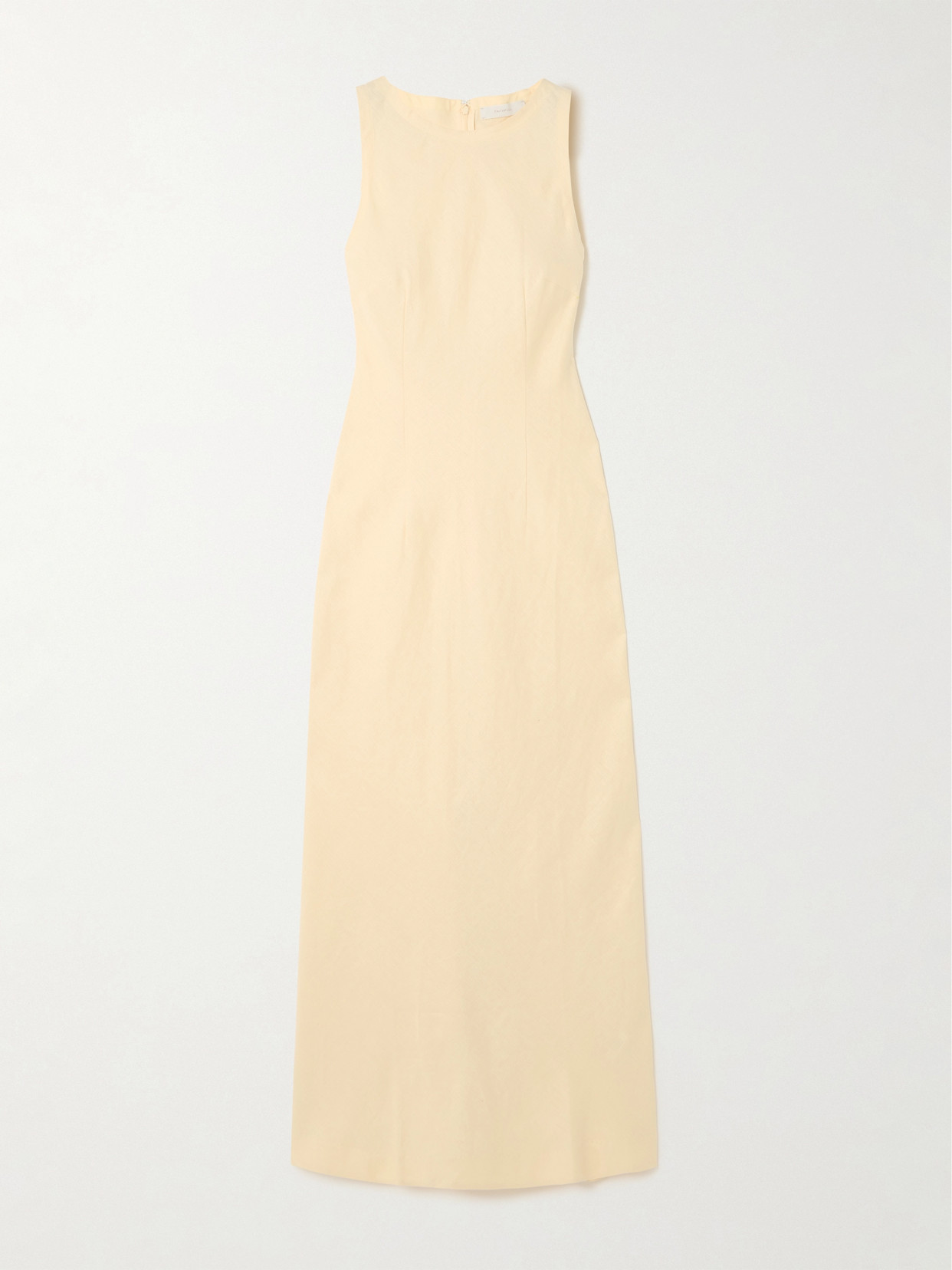 Faithfull Lydie Linen Maxi Dress In Yellow