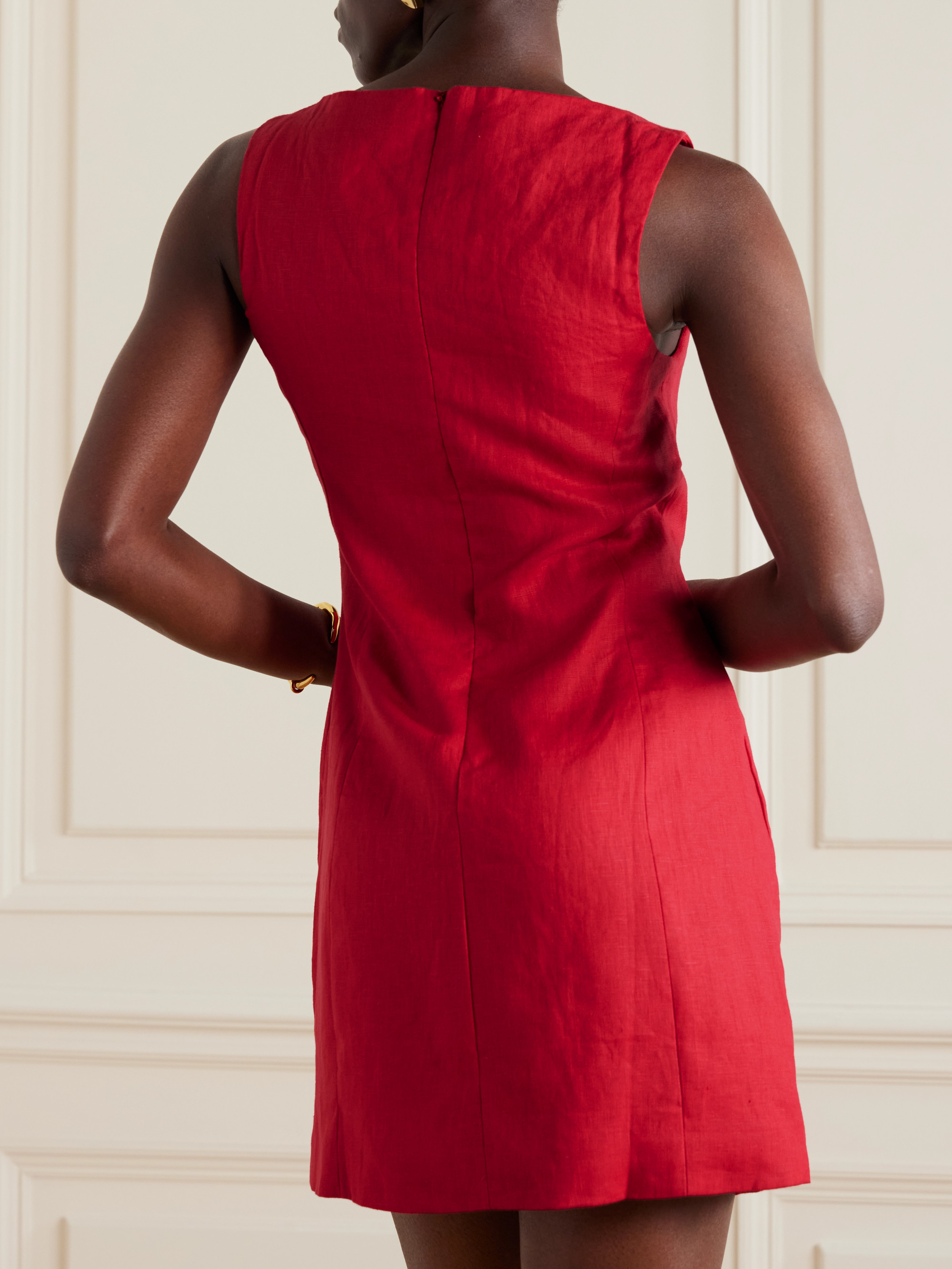 Faithfull Lydie linen mini dress thumbnail