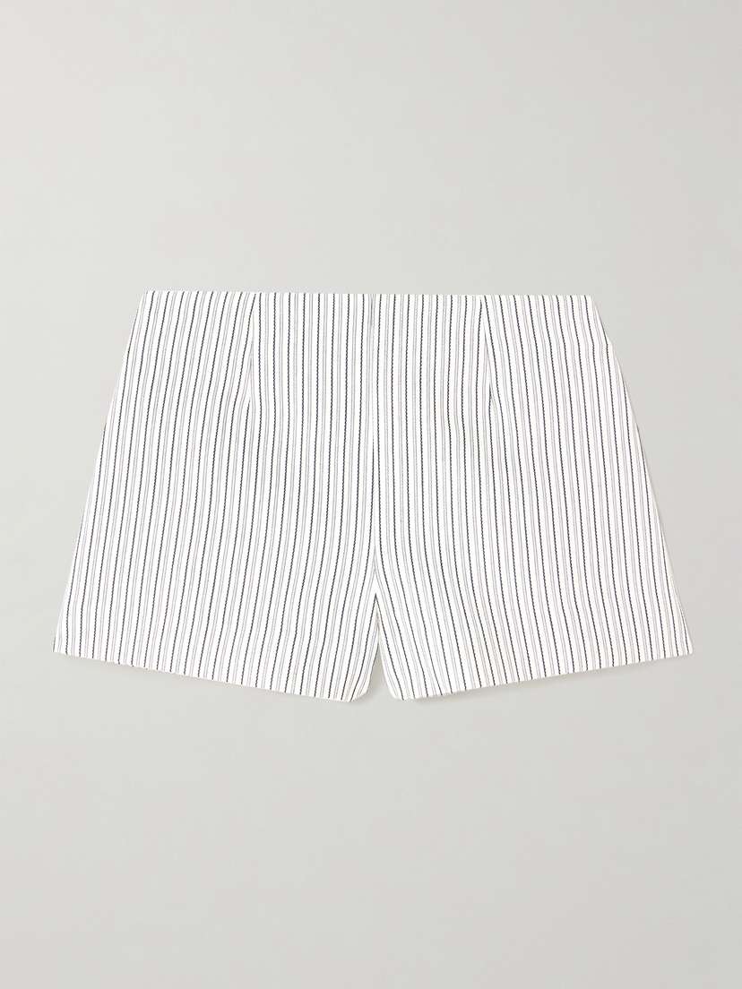 Faithfull Noto Embroidered Cotton-blend Shorts
