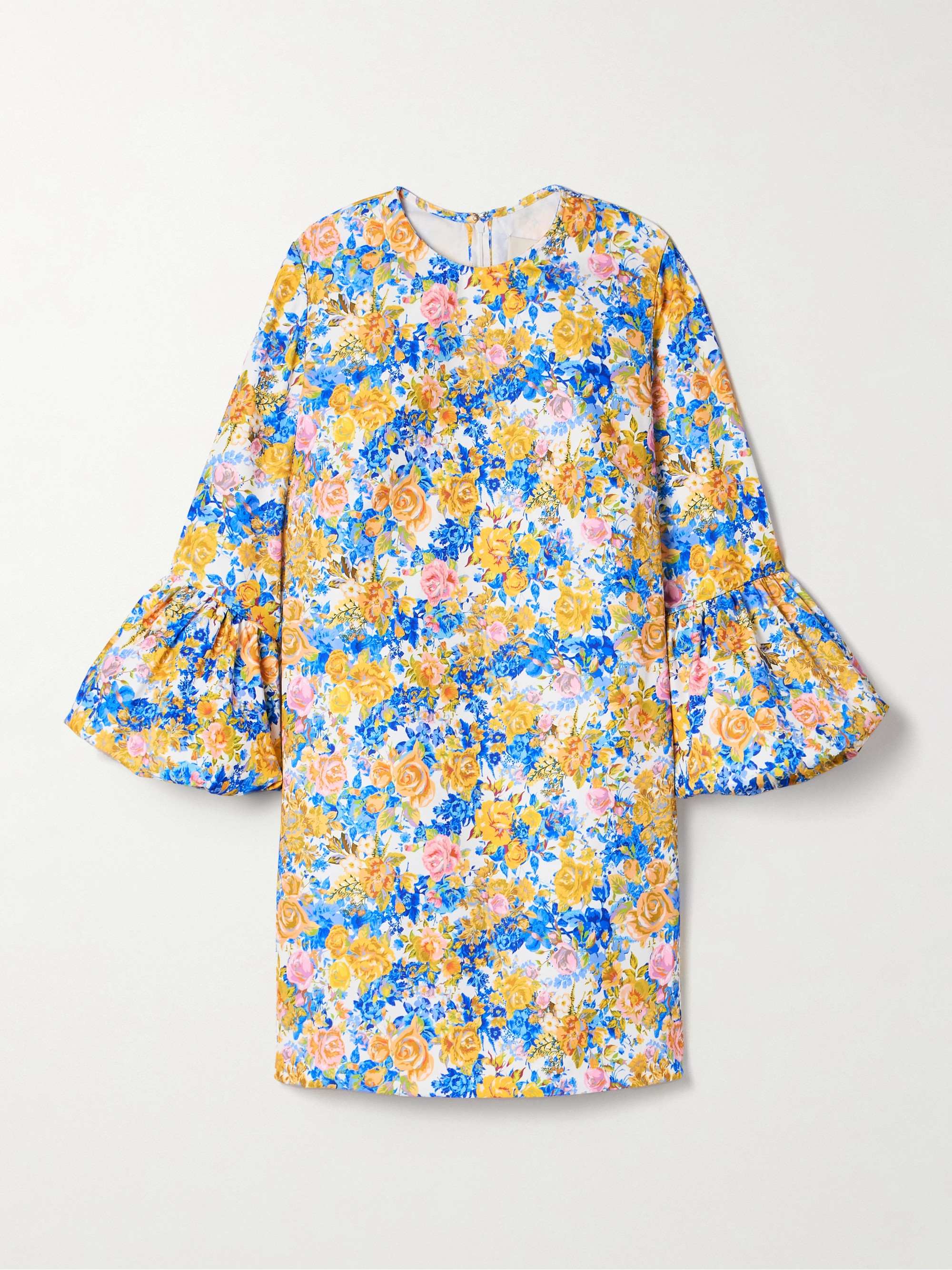 Kika Vargas Florence floral-print twill mini dress thumbnail
