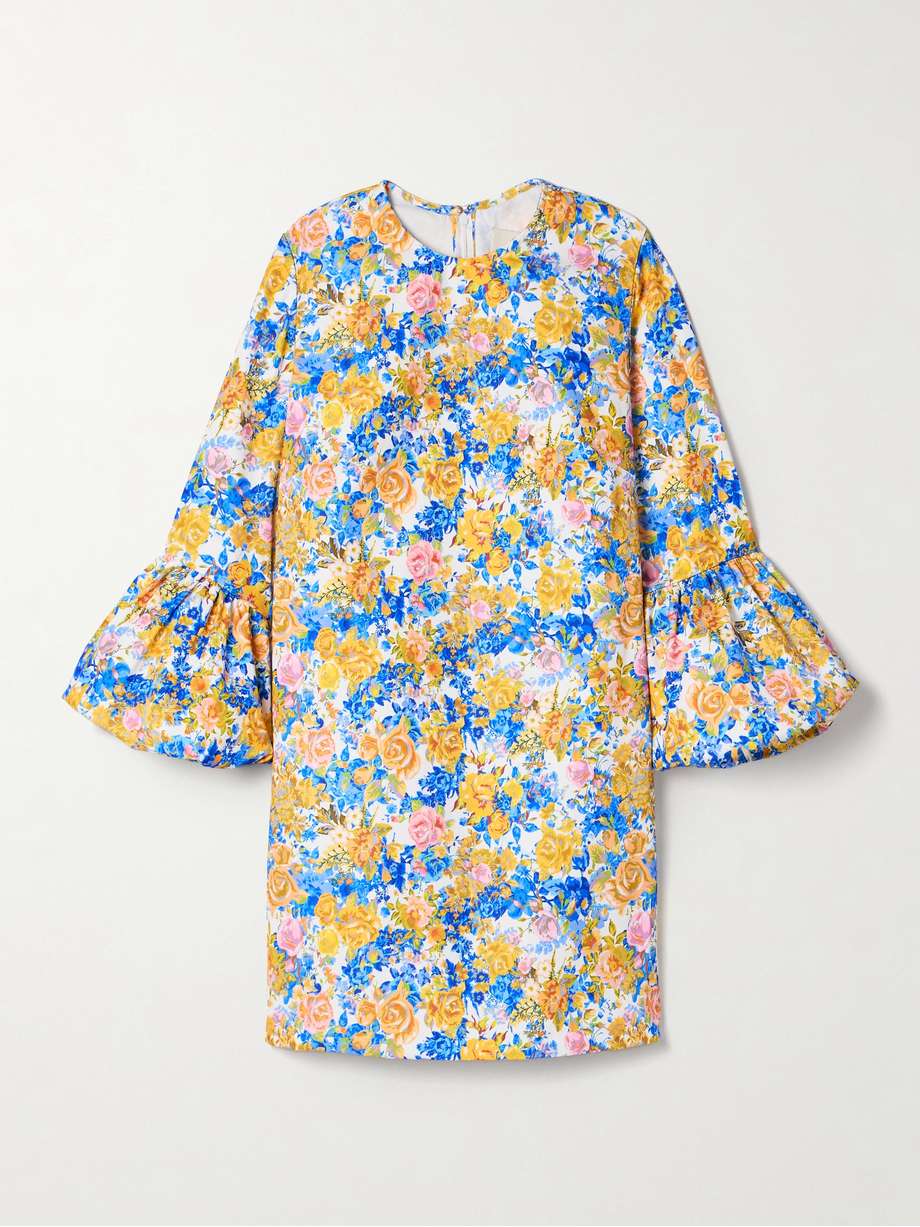 florence floral-print twill mini dress