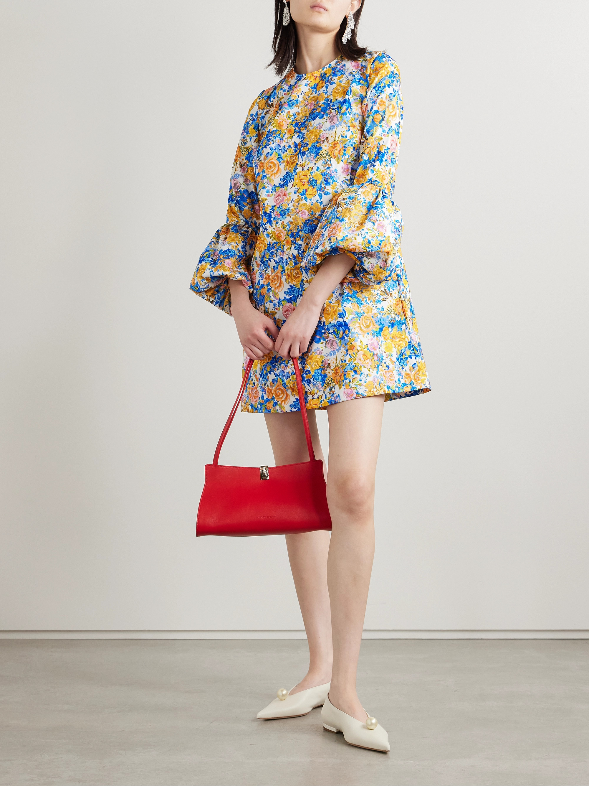 Kika Vargas Florence floral-print twill mini dress