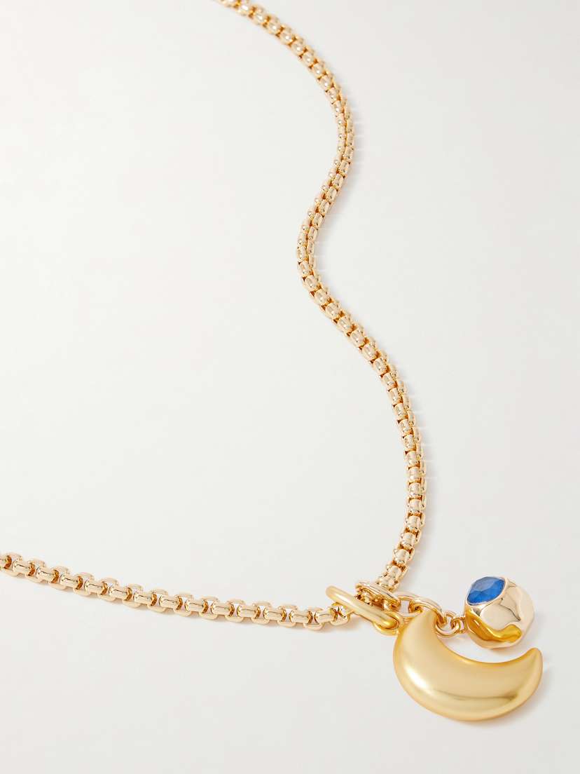 Roxanne Assoulin La Lune Gold-tone Crystal Necklace