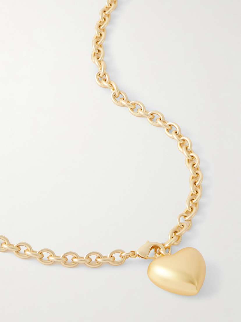 Roxanne Assoulin The Mini Puffy Heart Gold-tone Necklace