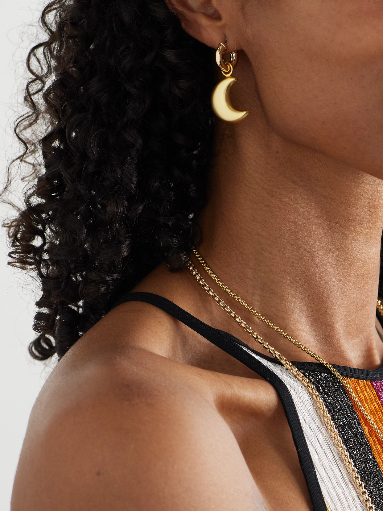 Roxanne Assoulin La Lune Gold-tone Hoop Earrings In Gold
