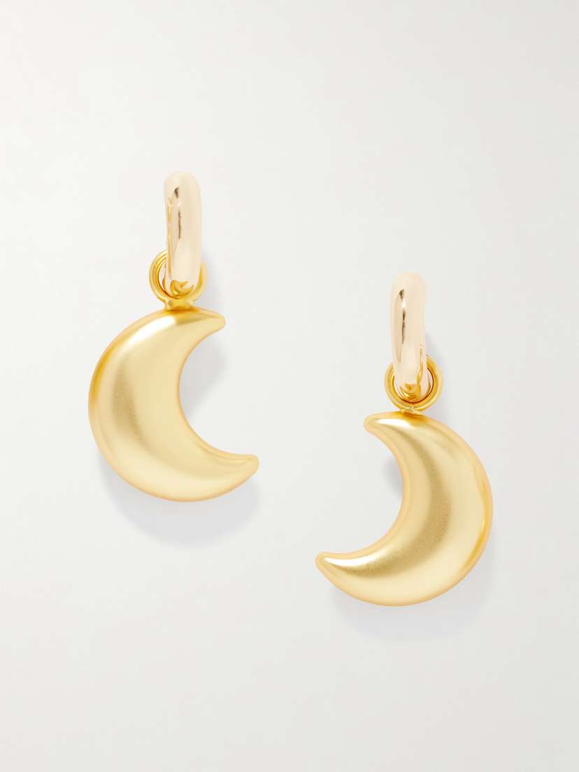 Roxanne Assoulin La Lune Gold-tone Hoop Earrings