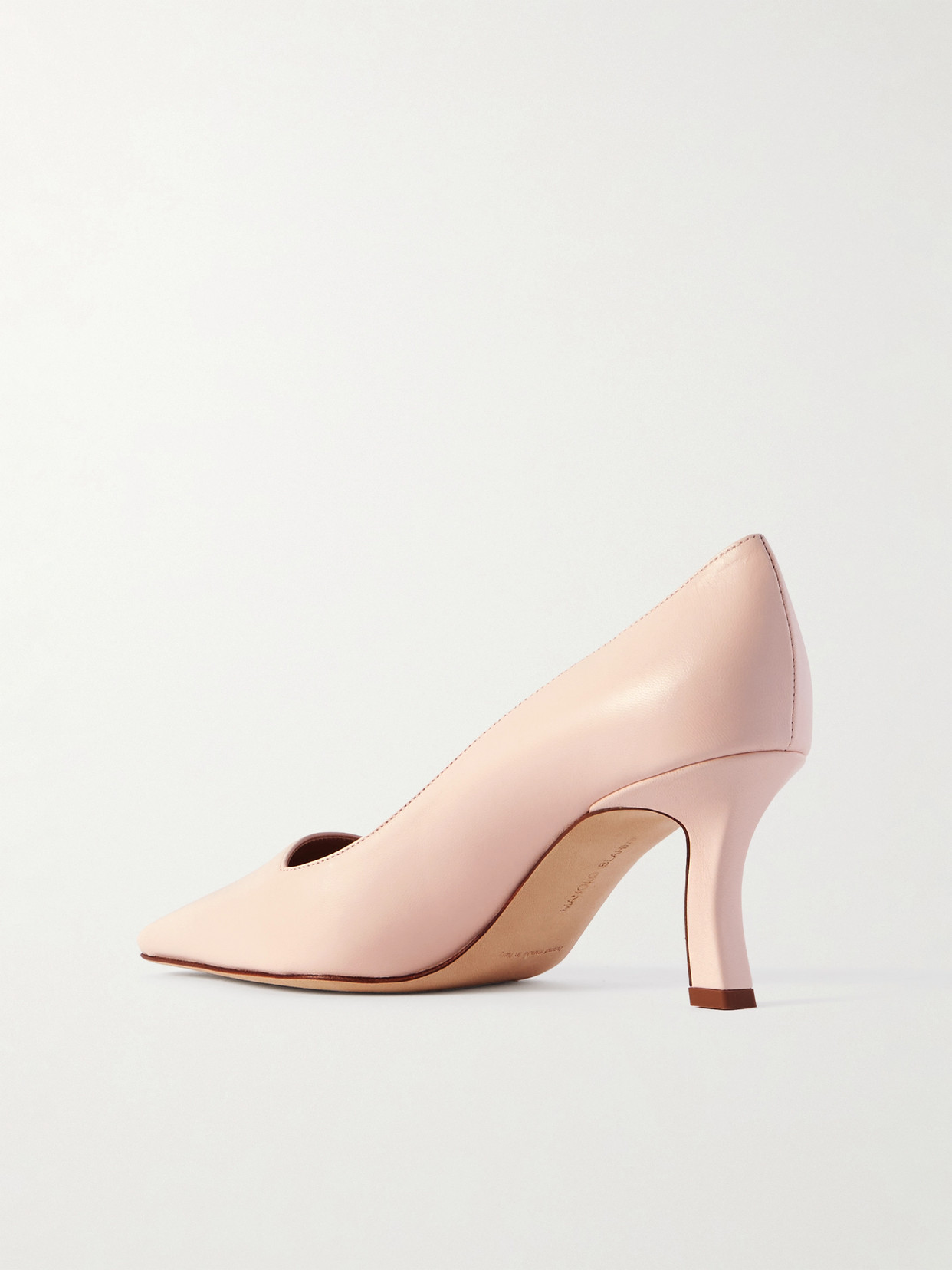 Manolo Blahnik Moiralo 70 Leather Pumps