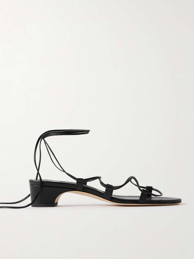 Manolo Blahnik Dellasan 30 Leather Sandals