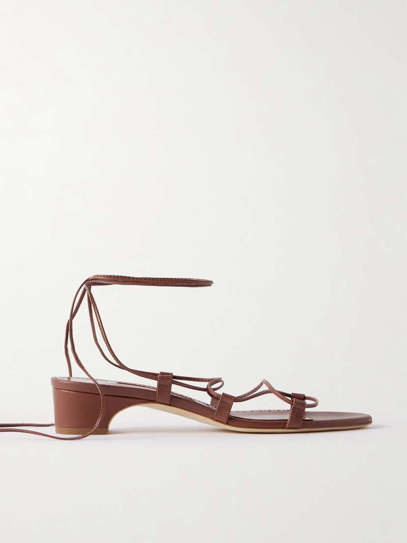 Manolo Blahnik Dellasan 30 Leather Sandals