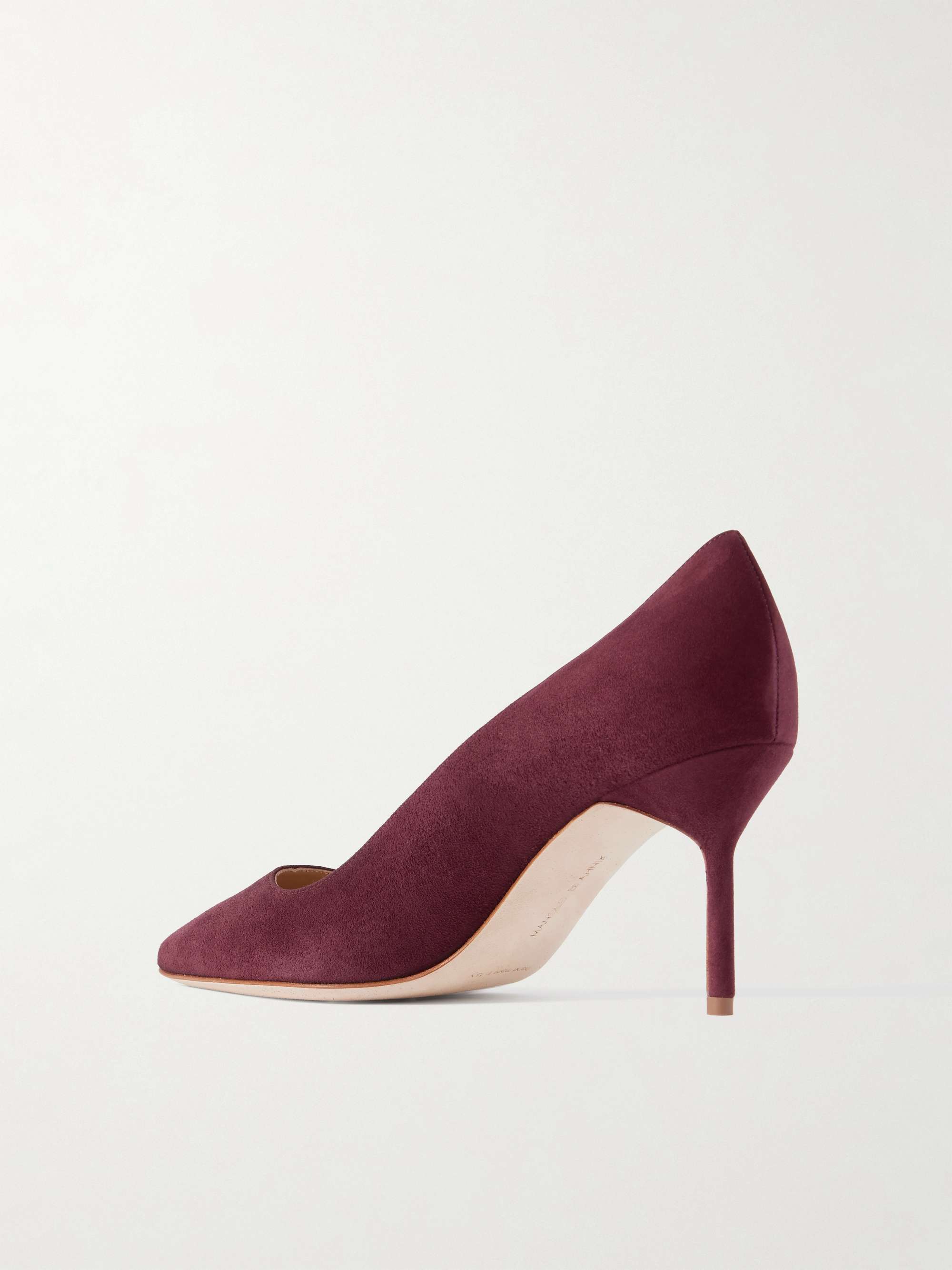 MANOLO BLAHNIK BB 70 suede pumps
