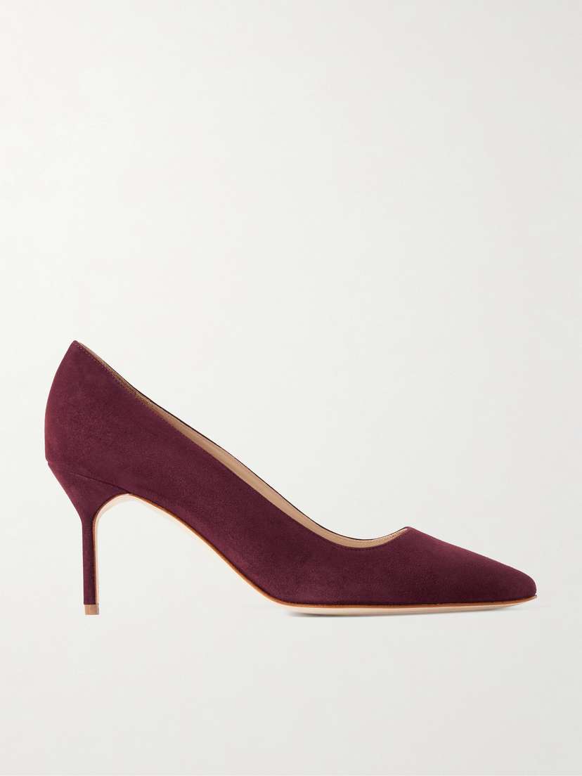 Manolo Blahnik Bb 70 Suede Pumps