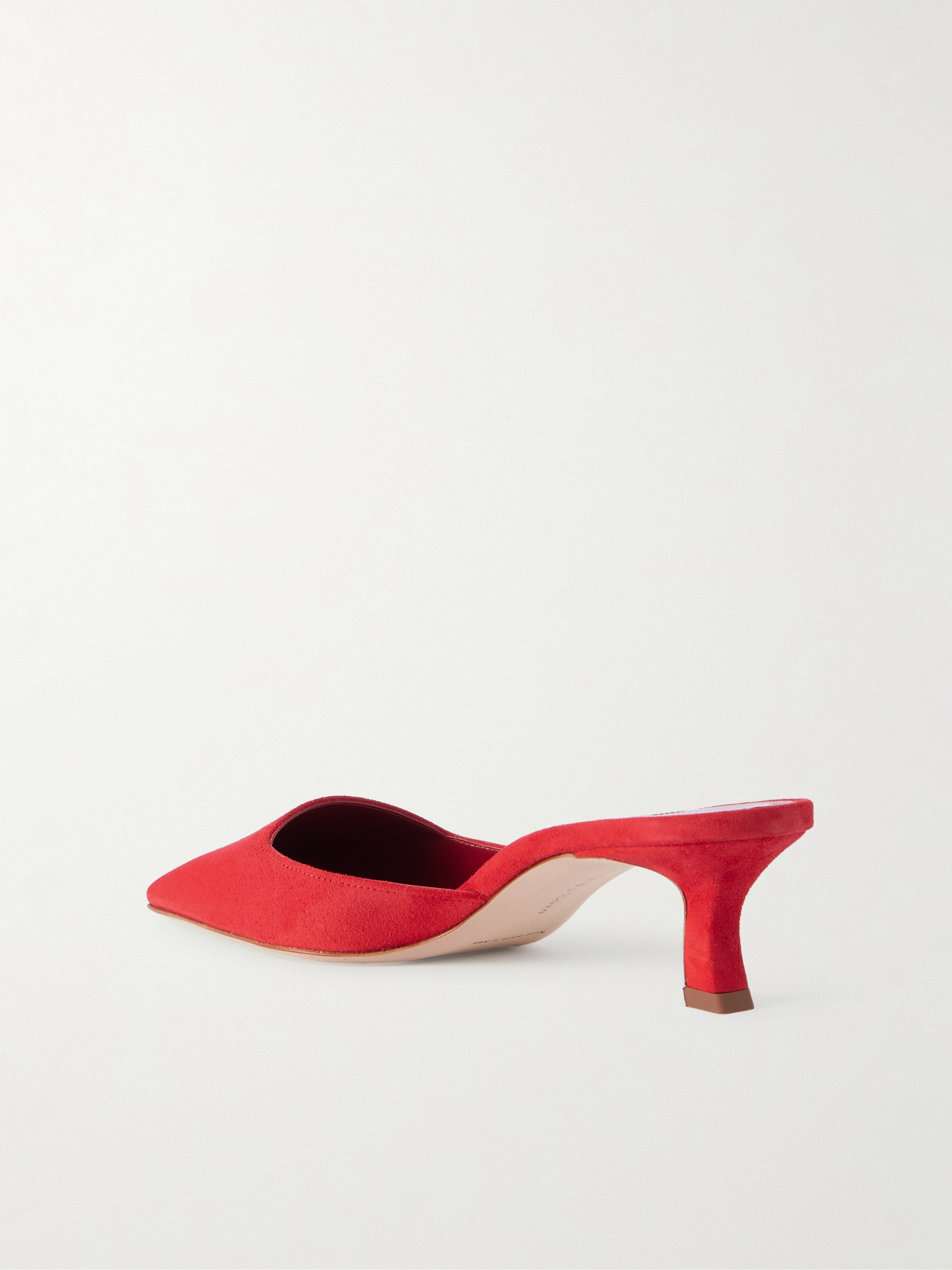 MANOLO BLAHNIK Moiramu 50 suede mules thumbnail