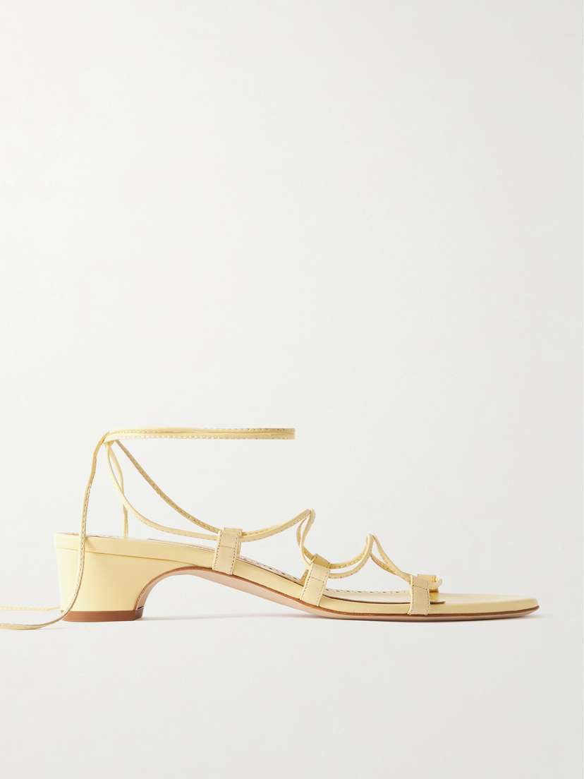 Manolo Blahnik Dellasan 30 Leather Sandals