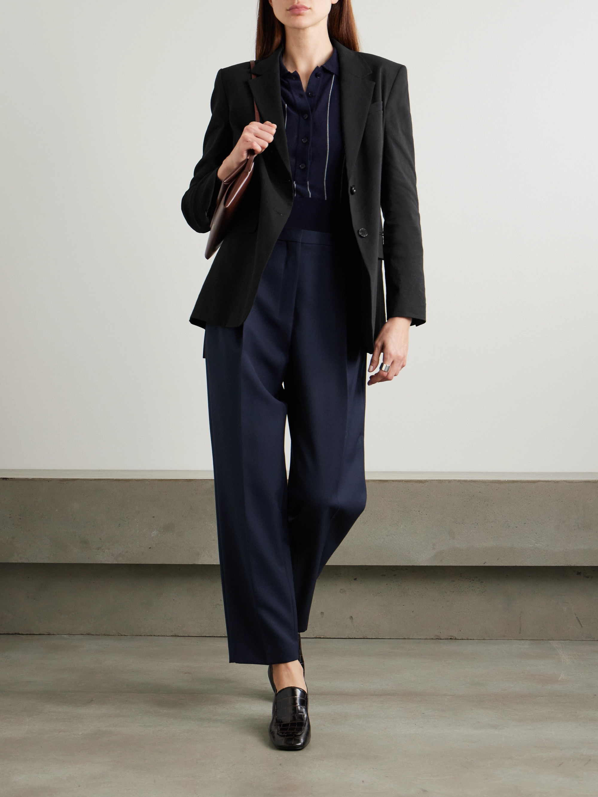 Theory Linen-blend blazer