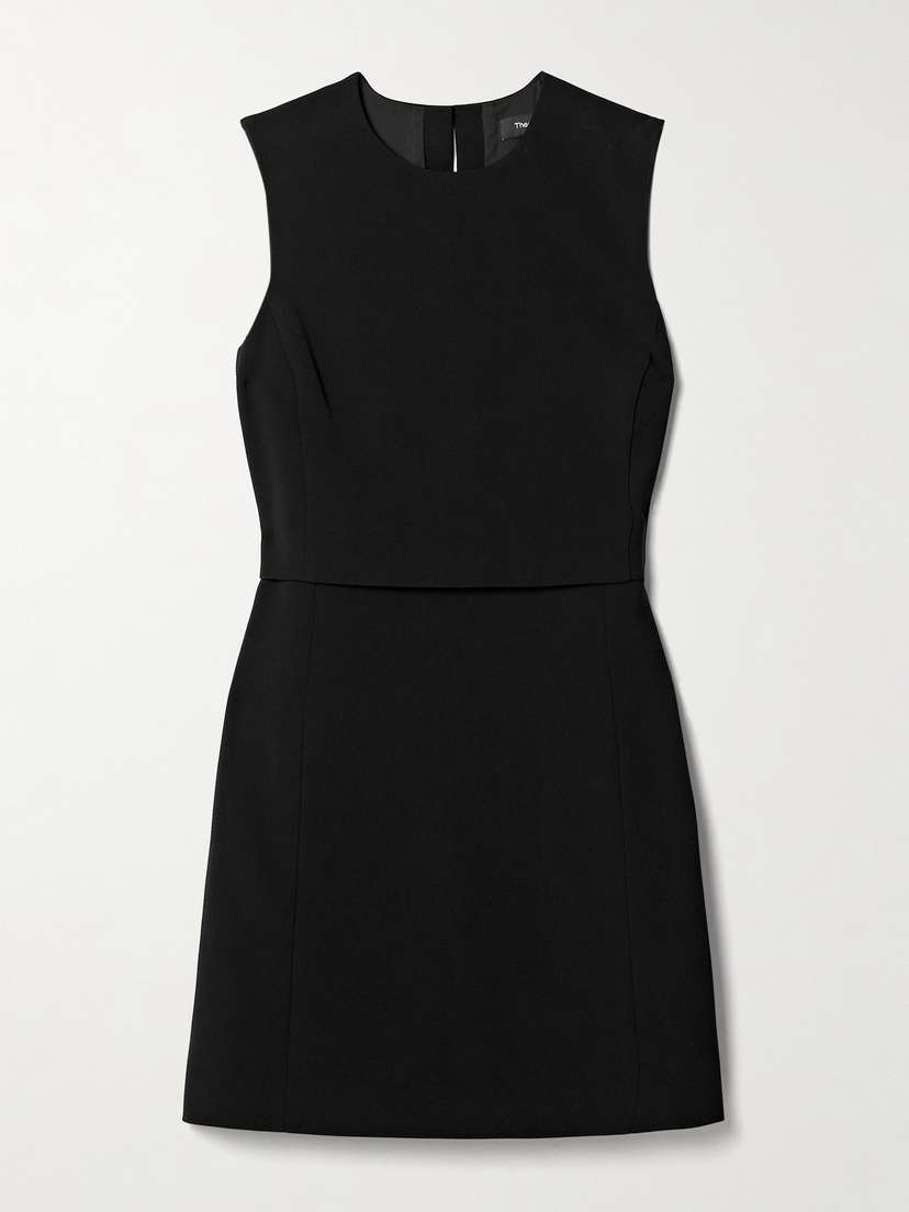 Theory Layered Crepe Mini Dress