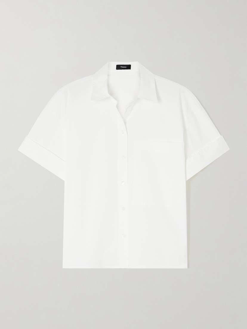 Theory Cotton-blend Poplin Shirt