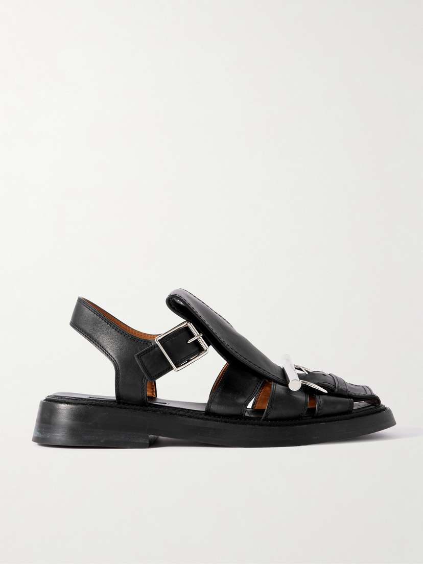 McQueen Leather Sandals