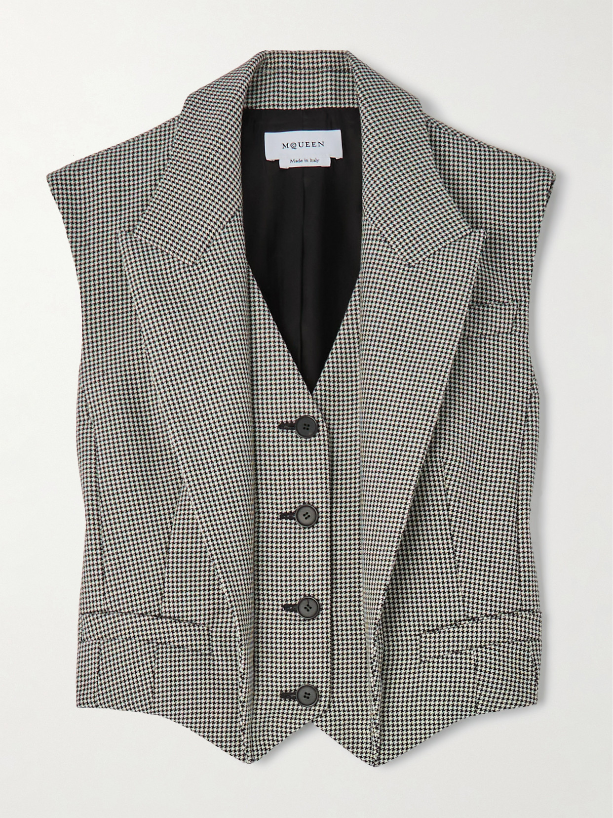 Alexander Mcqueen Wool & Mohair Vest In Gray