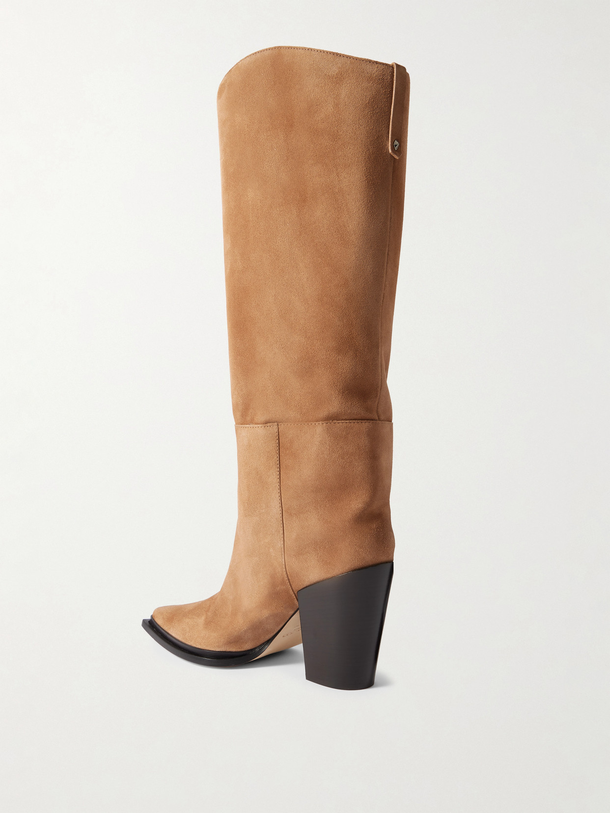 Jimmy Choo Cece 80 Suede Knee Boots In Brown