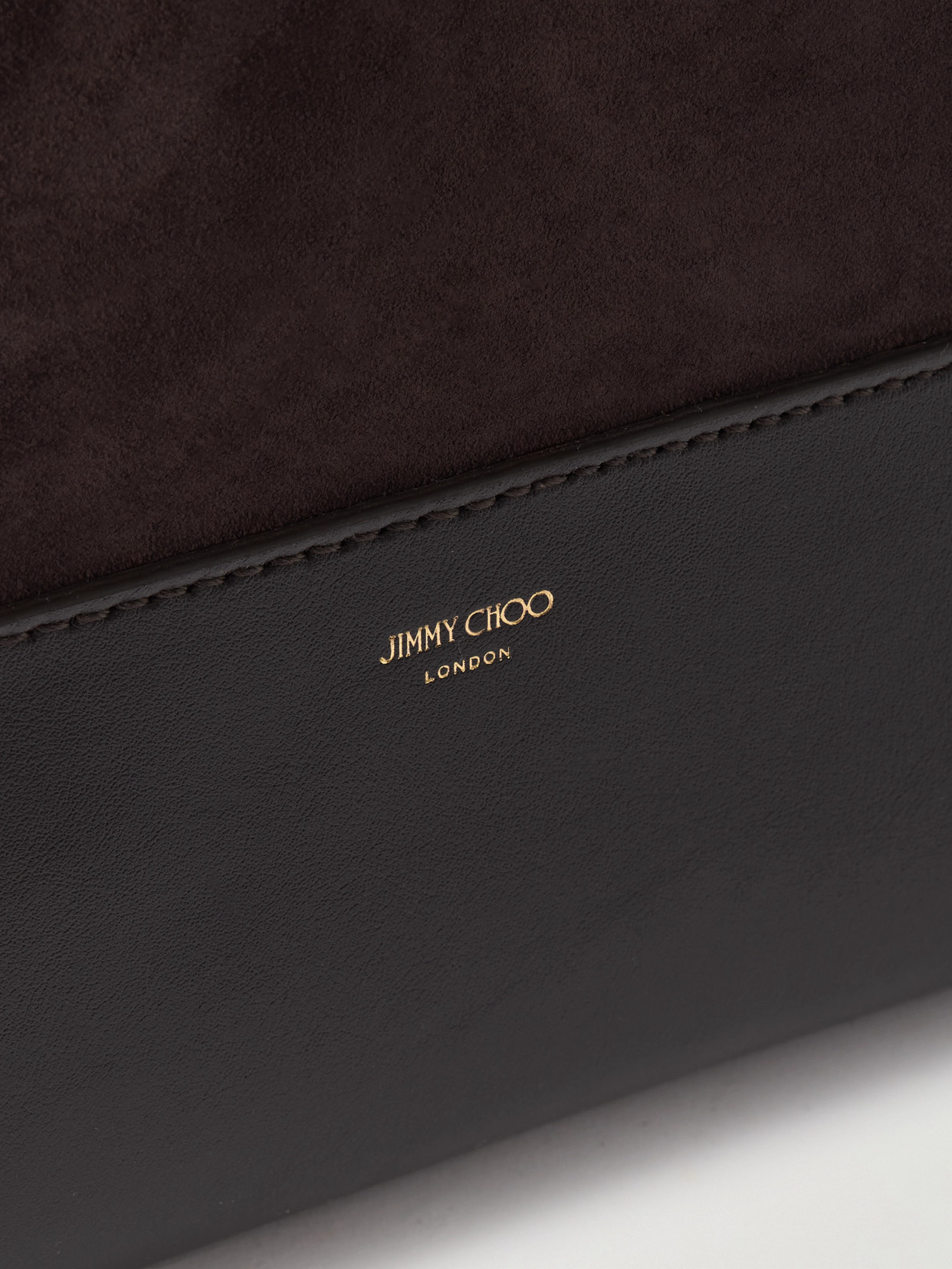 Jimmy Choo Diamond Medium Suede And Leather Shoulder Bag
