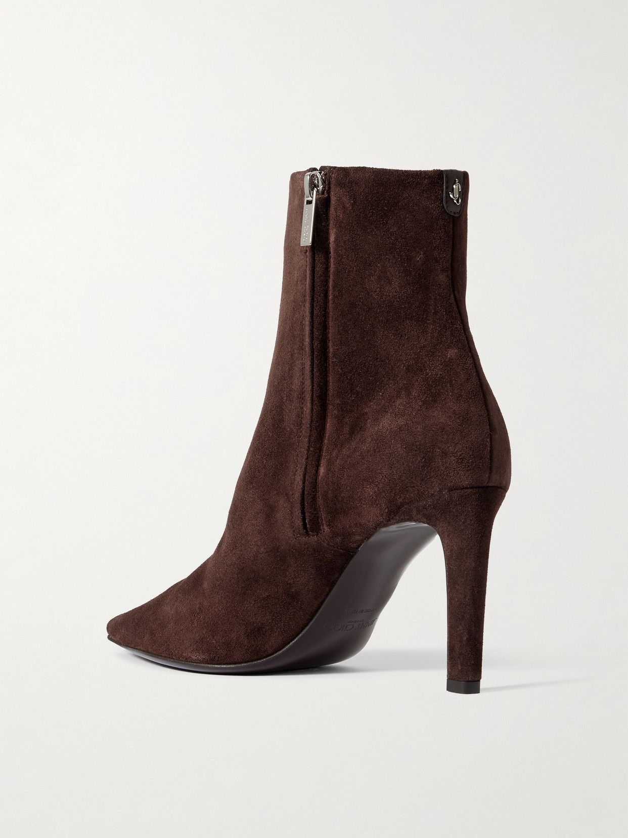 Jimmy Choo Frankie 85 Suede Ankle Boots In Brown