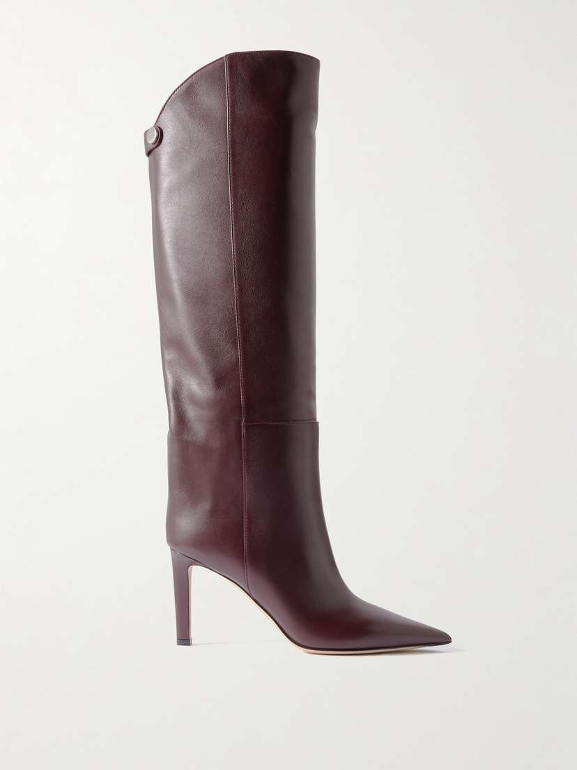 Jimmy Choo Alizze 85 Leather Knee Boots