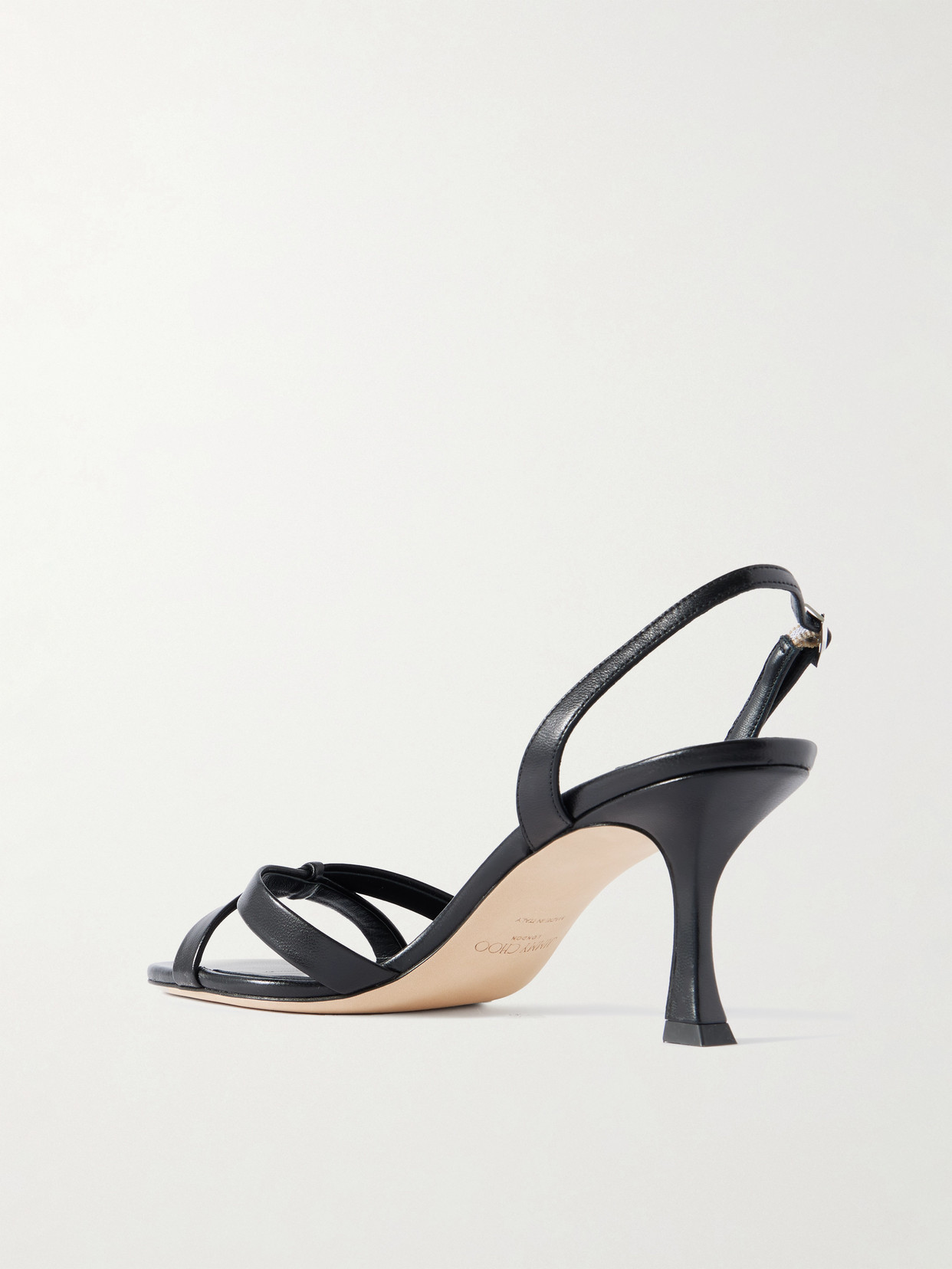 Jimmy Choo Midnight Blue Suede Elsy 70 Sandals In Black