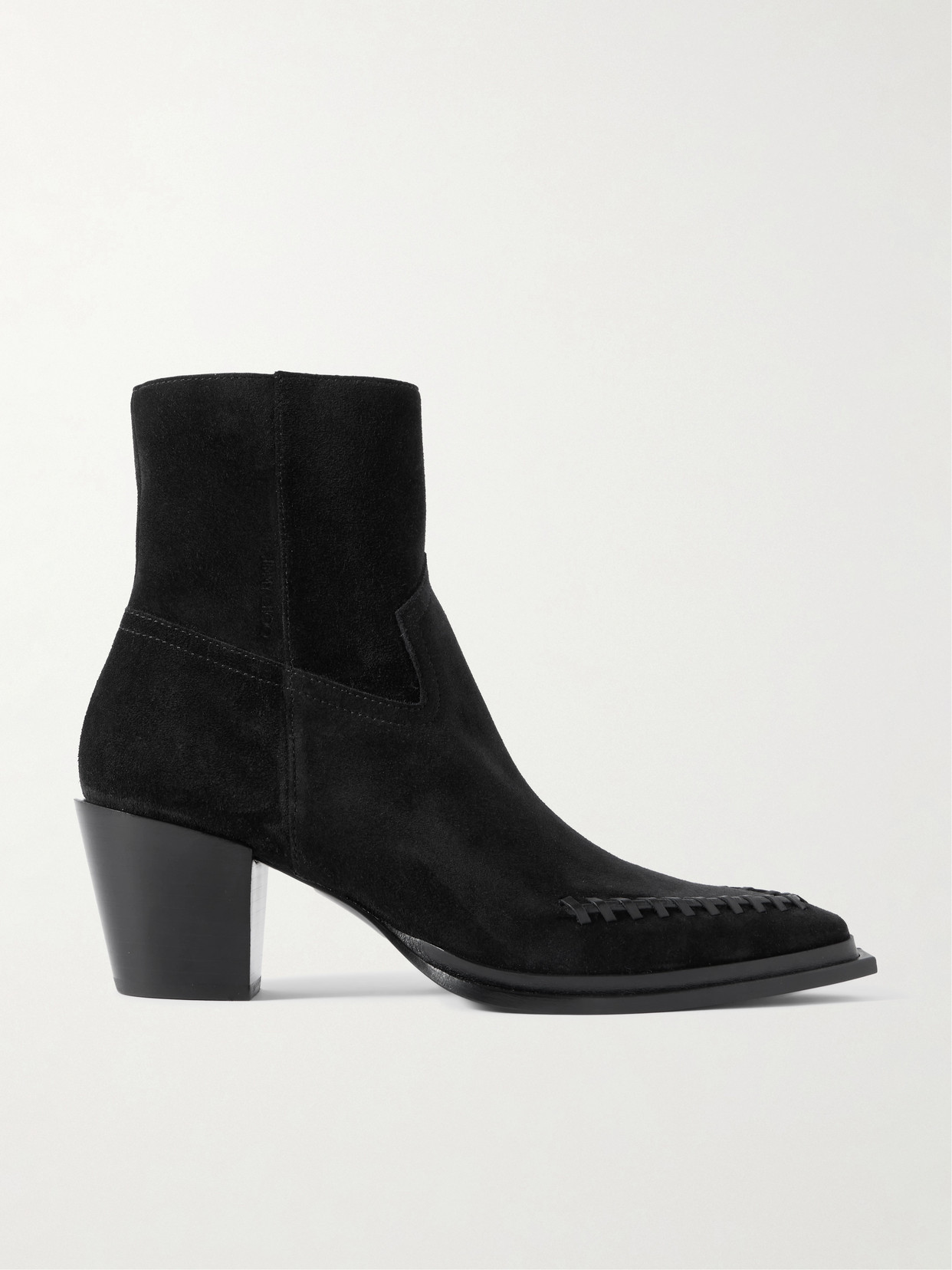 Jimmy Choo Cece 60 Suede Ankle Boots In Black