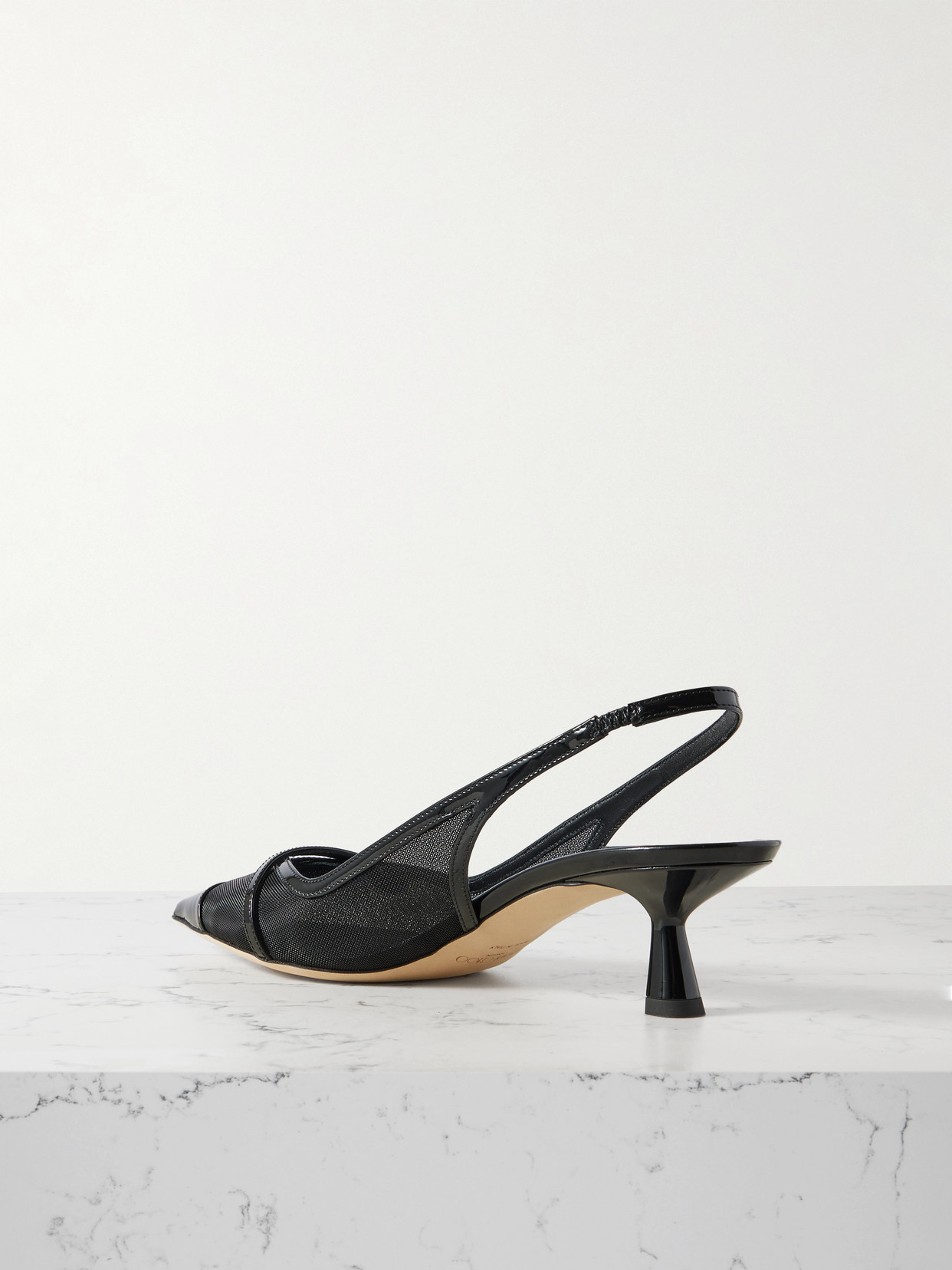 Jimmy Choo Amita 45 Amita45tnx Blackblack In Black