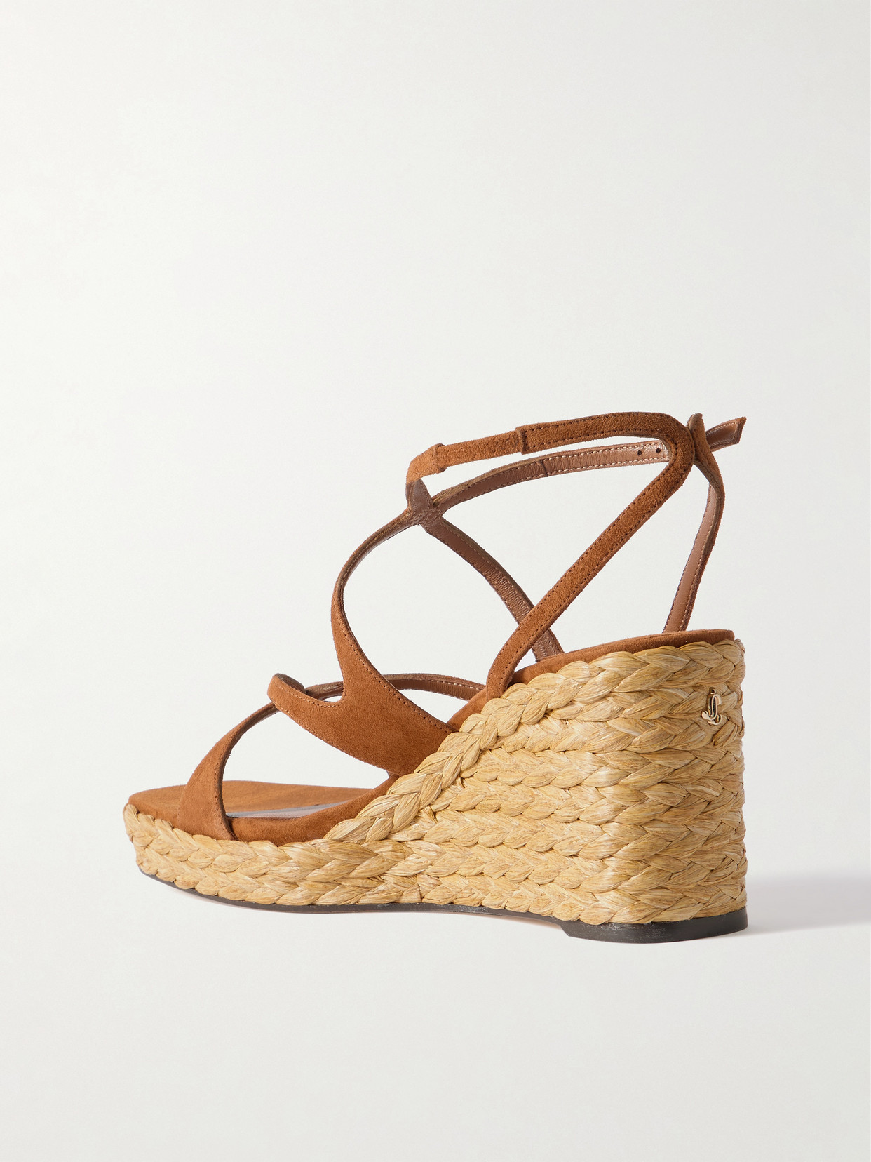 Jimmy Choo Ayla 85 Suede Platform Espadrilles