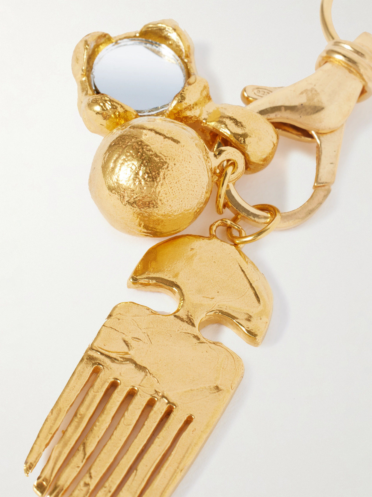 Alighieri The Vanity Trio Recycled Gold-plated Charm In Gold