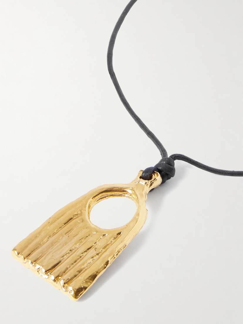 Alighieri The Vanitas Cord And Recycled Gold-plated Necklace