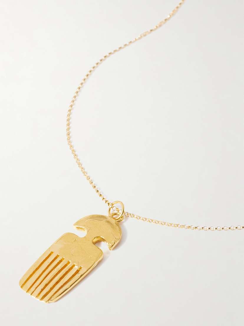 Alighieri The Vanity Comb Recycled Gold-plated Necklace
