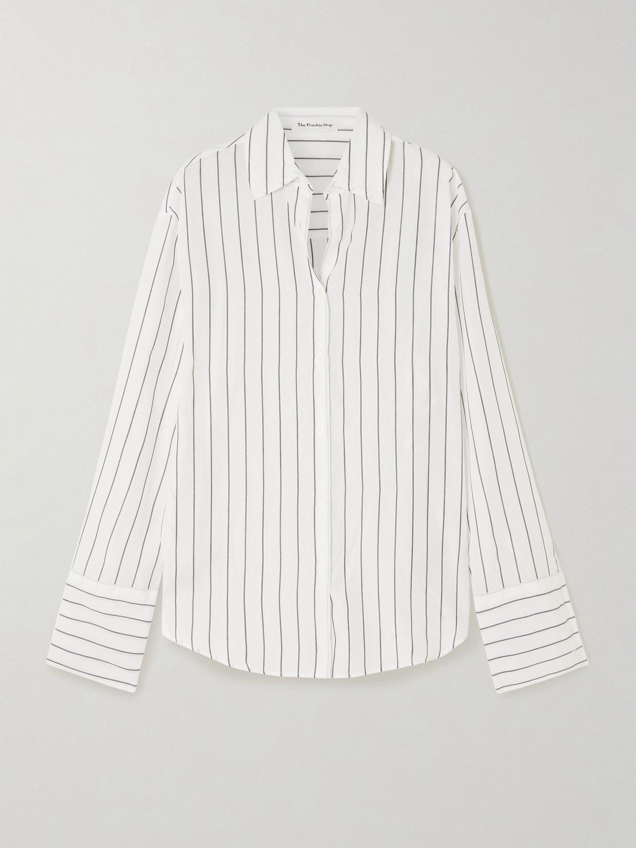 The Frankie Shop Helen Striped Lyocell Shirt