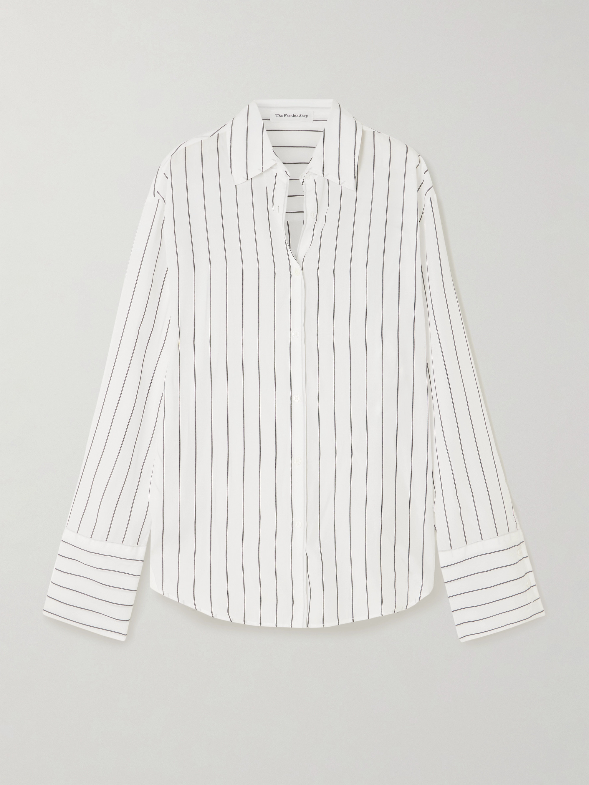 The Frankie Shop Helen striped Lyocell shirt thumbnail