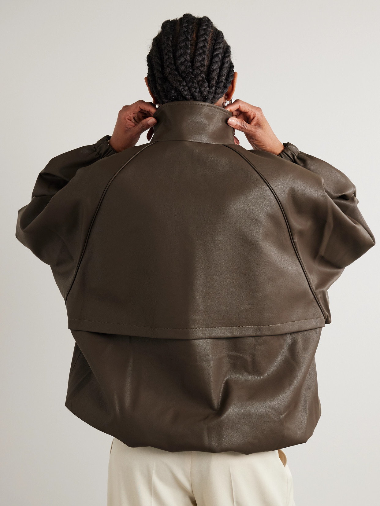 The Frankie Shop Senta Oversized Bomber Jacket